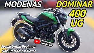 Modenas Dominar 400 UG  Review amp Test Ride [upl. by Olcott]