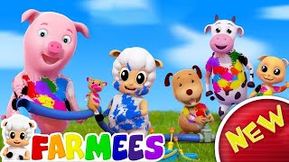 Colors Song  Nursery Rhymes and Children Songs Compilation with Farmees [upl. by York]