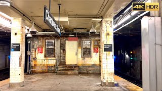 Chambers Street Subway Station J Z Line NYC 2023 [upl. by Annayat]