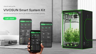 VIVOSUN Smart Grow System  How to Set Up  DIY Smart Growing Equipment [upl. by Aihtniroc354]