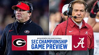 2023 SEC Championship FULL PREVIEW No 1 Georgia vs No 8 Alabama I CBS Sports [upl. by Onairam]