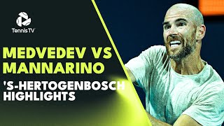 Mannarino KNOCKS OUT Top Seed Medvedev  sHertogenbosch 2023 Highlights [upl. by Anerda]