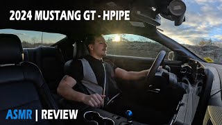 LOUD 2024 MUSTANG GT Active Exhaust  H Pipe  ASMR  Review [upl. by Patterson]