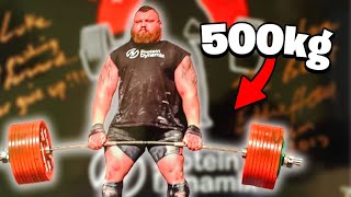 Axle Deadlift RECORD at Europes Strongest Man 2021 [upl. by Harlene]