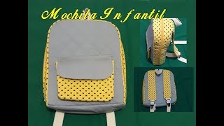 Mochila Infantil  fechamento diferenciado [upl. by Ennairod]