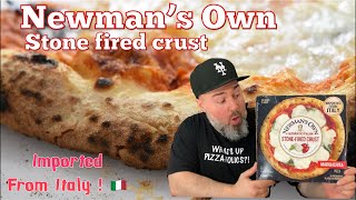 Frozen pizza review NEWMANS OWN STONE FIRED MARGHERITA Is it the best frozen pizza [upl. by Enwad]