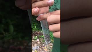 How to filter water with a syringe survival gorilla bushcraft outdoors shorts [upl. by Bjorn281]