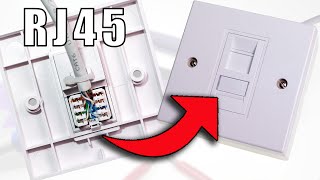 How to Wire Up Ethernet Wall Jacks Cat5e  Cat6  Cat7 keystone jack wiring tutorial [upl. by Nadnarb]