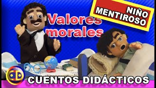 🔴 El niño mentiroso 85  Cuento con muñecos miniaturas enseñanza y valores Casa de muñecas [upl. by Som]