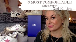 Top 3 Most Comfortable White Sneakers  Part 2  Most comfortable sneakers  Fashion over 40 [upl. by Amsab]