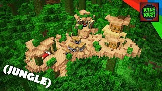 Minecraft  EASY JUNGLE Survival Base [upl. by Sorce]