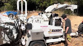 2012 Brush Bandit 1390HD Chipper final demo [upl. by Lose295]