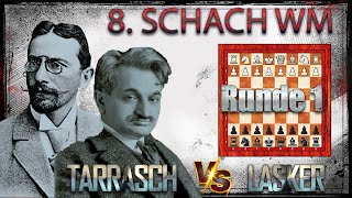 Emanuel Lasker Vs Siegbert Tarrasch 🏆 8 Schach WM Düsseldorf 1908 🏆 C68 Spanische Partie chess 572 [upl. by Seyer341]