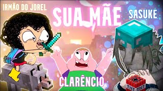 MELHORES MOMENTOS CLARÊNCIO IRMÃO DO JOREL e SASUKE no MINECRAFT [upl. by Tsnre568]