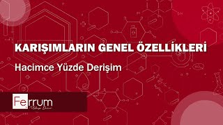 Hacimce Yüzde Derişim  Karışımlar [upl. by Simmons]