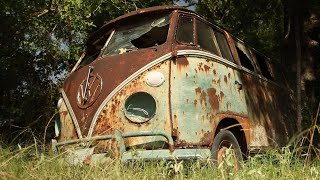 Abandoned VW Bus Rescued From Woods  Rare 1963 15 Window Volkswagen Deluxe  RESTORED [upl. by Yci544]