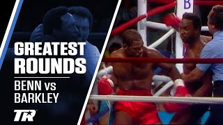 BENN AND BARKLEY IN A ONEROUND BRAWL  GREATEST ROUNDS IN BOXING [upl. by Roydd]