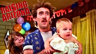 RAISING ARIZONA  COMEDY  NICHOLAS CAGE  HD [upl. by Asyal449]