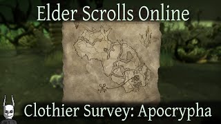 Clothier Survey Apocrypha Elder Scrolls Online ESO [upl. by Shiff588]