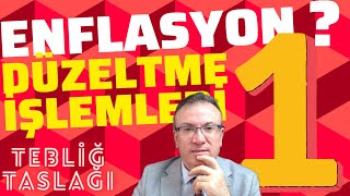 ENFLASYON DÜZELTME İŞLEMLERİ 1Bölüm  MUHASEBE KAYDI  HANGİ HESAPLAR İŞLEME TABİ [upl. by Adikram]