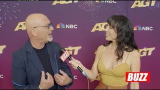 Howie Mandel fight for AGT Golden Buzzer for Airfootworks with Simon Cowell  BUZZ CLIPS [upl. by Yerd328]