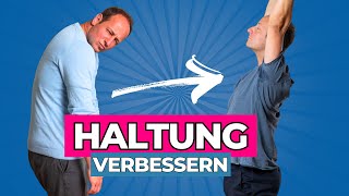 Haltung verbessern 5 einfache Übungen für eine aufrechte Körperhaltung [upl. by Smitty994]