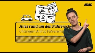 Führerschein beantragen  diese Unterlagen braucht ihr  ADAC [upl. by Adnilemreh118]