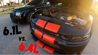 CHRYSLER 300 SRT8 VS SCATPACK CHARGER INSANE RACES [upl. by Aillil]