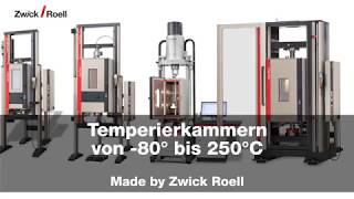 Temperierkammern von  80° bis 250°C  Made by Zwick Roell [upl. by Earahs]