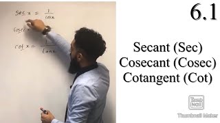 Edexcel A level Maths 61 Secant Cosecant Cotangent [upl. by Sigfried]