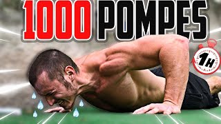 1000 POMPES EN 1 HEURE  💥 Challenge Facile [upl. by Ecneralc]