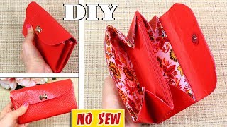 DIY Woman Wallet Tutorial with Zipper Pocket Inside • from Old Bag [upl. by Adihaj660]