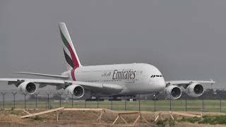 A380 takeoff GREAT engine SOUND [upl. by Ellenahs270]