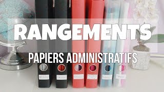 ASTUCES ET ORGANISATION PAPIERS ADMINISTRATIFS [upl. by Allmon]