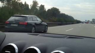 German Autobahn unlimited speed  Немецкий автобан на скорости 230 кмч [upl. by Dinerman967]