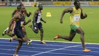 Usain Bolt breaks 100m World Record [upl. by Paradies]