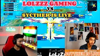 LOLZZZ GAMING VS SCYTHER IS LIVE FIGHT 👿IN COUSTOM ROOM bgmigodllozzzscythergamingyt [upl. by Gniy]