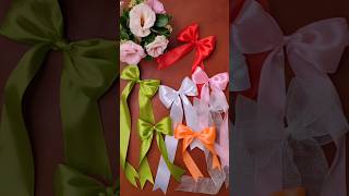 How to make a decorative bow with fabric ribbon in less than a minute [upl. by Punak]