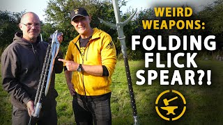 Weird weapons  FOLDING FLICK SPEAR [upl. by Nobie]