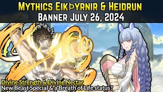 Mythics Eikþyrnir amp Heiðrún Divine Strength vs Divine Nectar  Mythic Banner July 2024 [upl. by Hermy956]