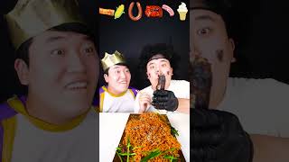 Spicy emoji food challenge Kielbasa Sausage mukbang  TikTok Funny Video  HUBA shorts [upl. by Tutto]