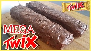 MEGA XXXXL TWIX BAR  DIY RECEPT  NO BAKE RECIPE [upl. by Hael743]