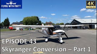 4K Flying With Matt  Skyranger Swift Conversion Part 1  NPPL  Sherburn  Microlight [upl. by Zephaniah]