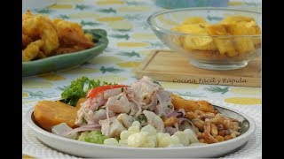 Como preparar el mejor Ceviche de Pescado Peruano [upl. by Nhtanhoj]