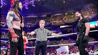 The Big Dog vs The Freak ReignsRollins Showdownquot wrestling 2024 wwe trending [upl. by Nayab270]