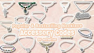 popular NECKLACE Accessory Codes for bloxburg amp berry avenue roblox brookhaven berryavenuecodes [upl. by Hyacinthia]