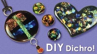 Little Windows  how to make Dichro Resin Jewelry [upl. by Nossila]