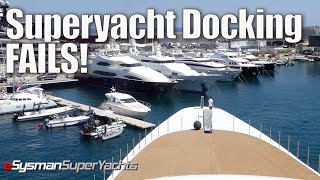 Filming Superyacht Docking FAILS [upl. by Calle493]