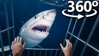 SHARKS in 360°  VR  4K 😧 [upl. by Rubina]