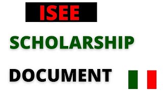 How And Where To Get The ISEE Italian University ISEE  Scholarship Application [upl. by Umeko]